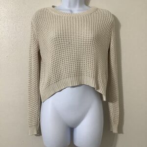 Brandy Melville Minimalist Clean Girl Closet Staple Influencer Knit Sweater OS